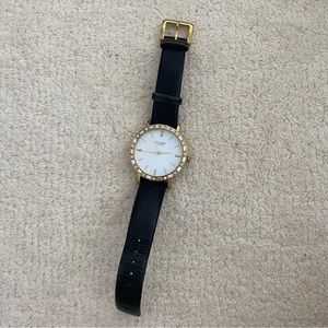 Kate Spade Black Leather Watch